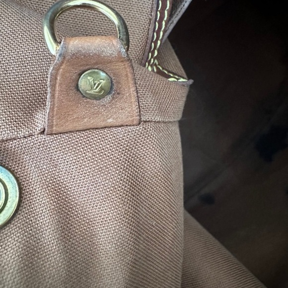 Louis Vuitton Classic Monogram Tan and Brown Backpack - Picture 11 of 13